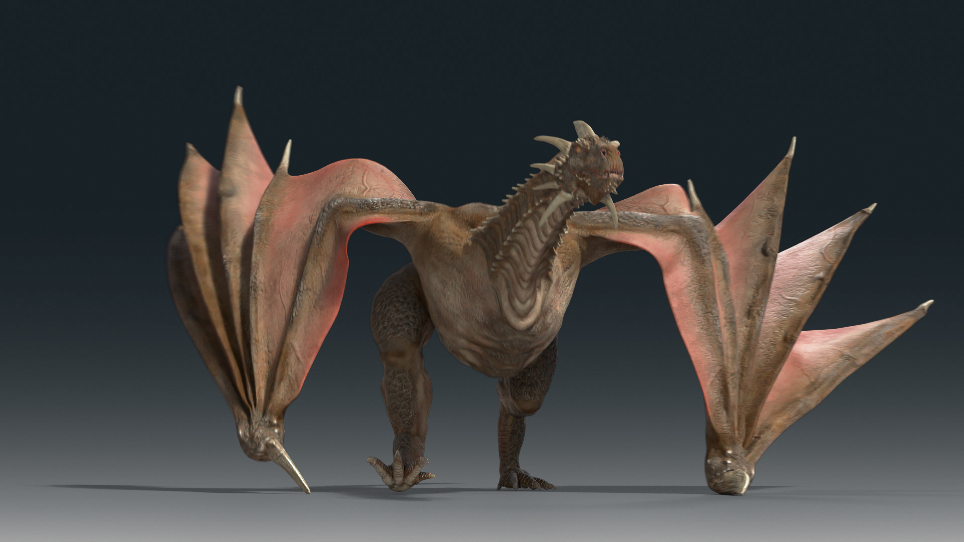 3D Dragon Brown Rigged - TurboSquid 2012375