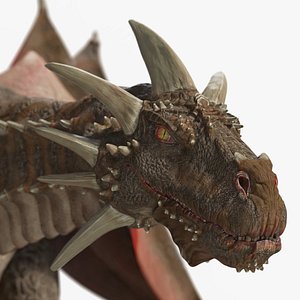 3D Dragon Brown Rigged