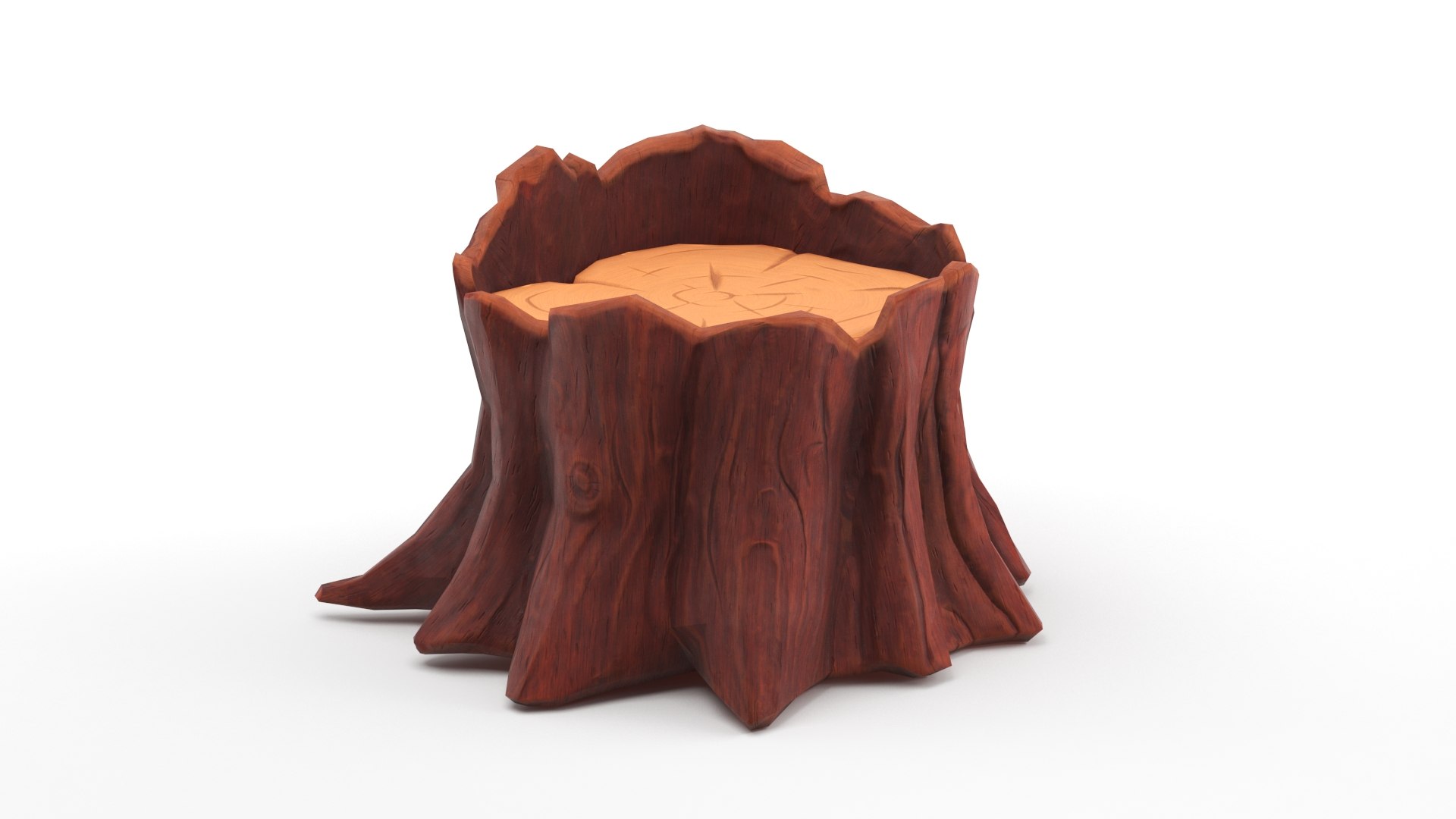 3d Cartoon Tree Stumps Collection 2 Turbosquid 2046695 5379