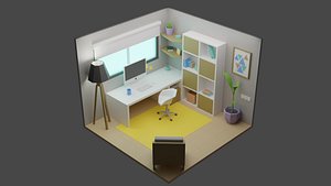 3D Office Room 6 model