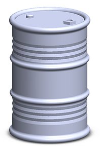 3D oil barrel model