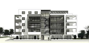 3D model residential building