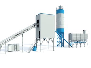 3D Concrete Batching Plant