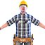 handyman worker man 3D