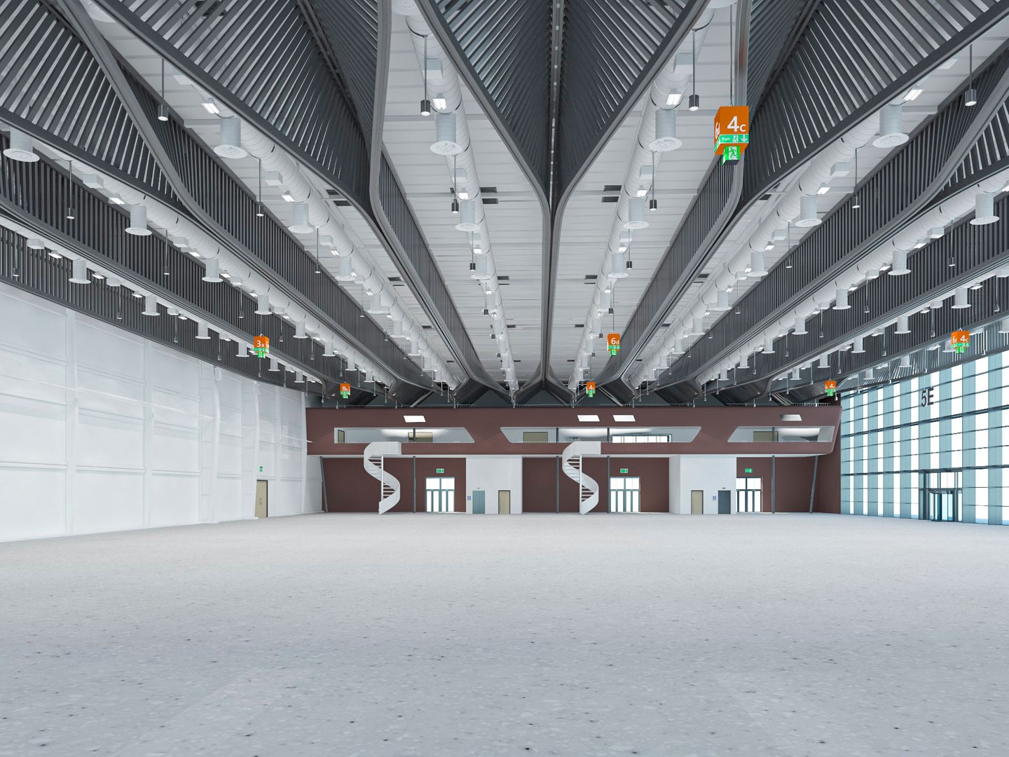 Exhibition Hall Interior And Exterior 11 Model - TurboSquid 2056813