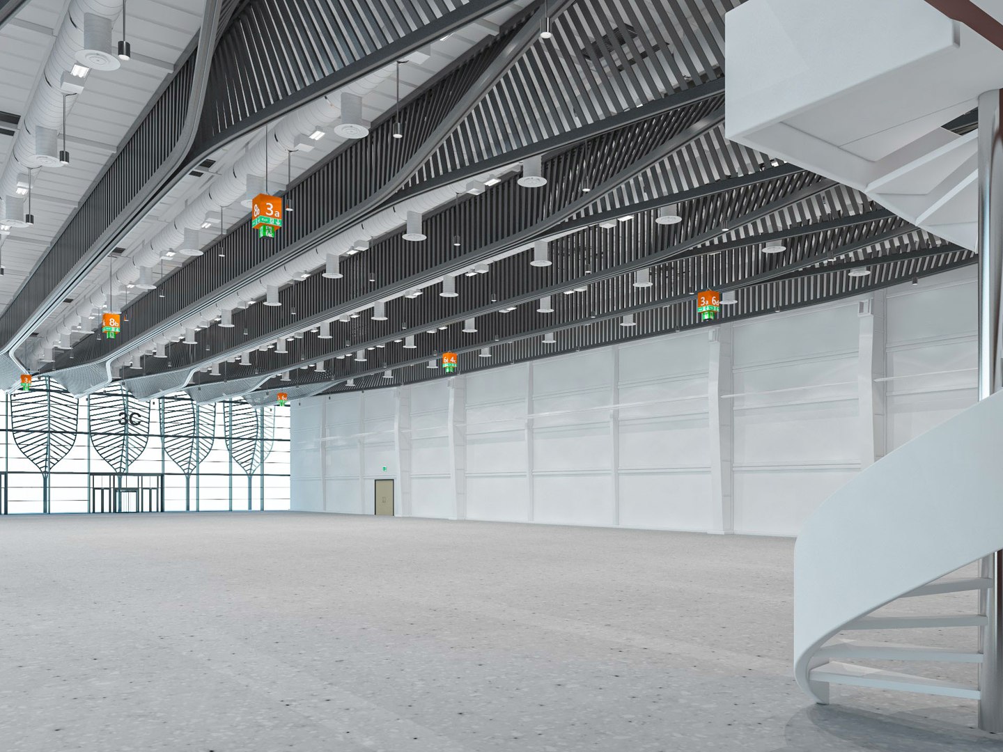 Exhibition Hall Interior And Exterior 11 Model - TurboSquid 2056813