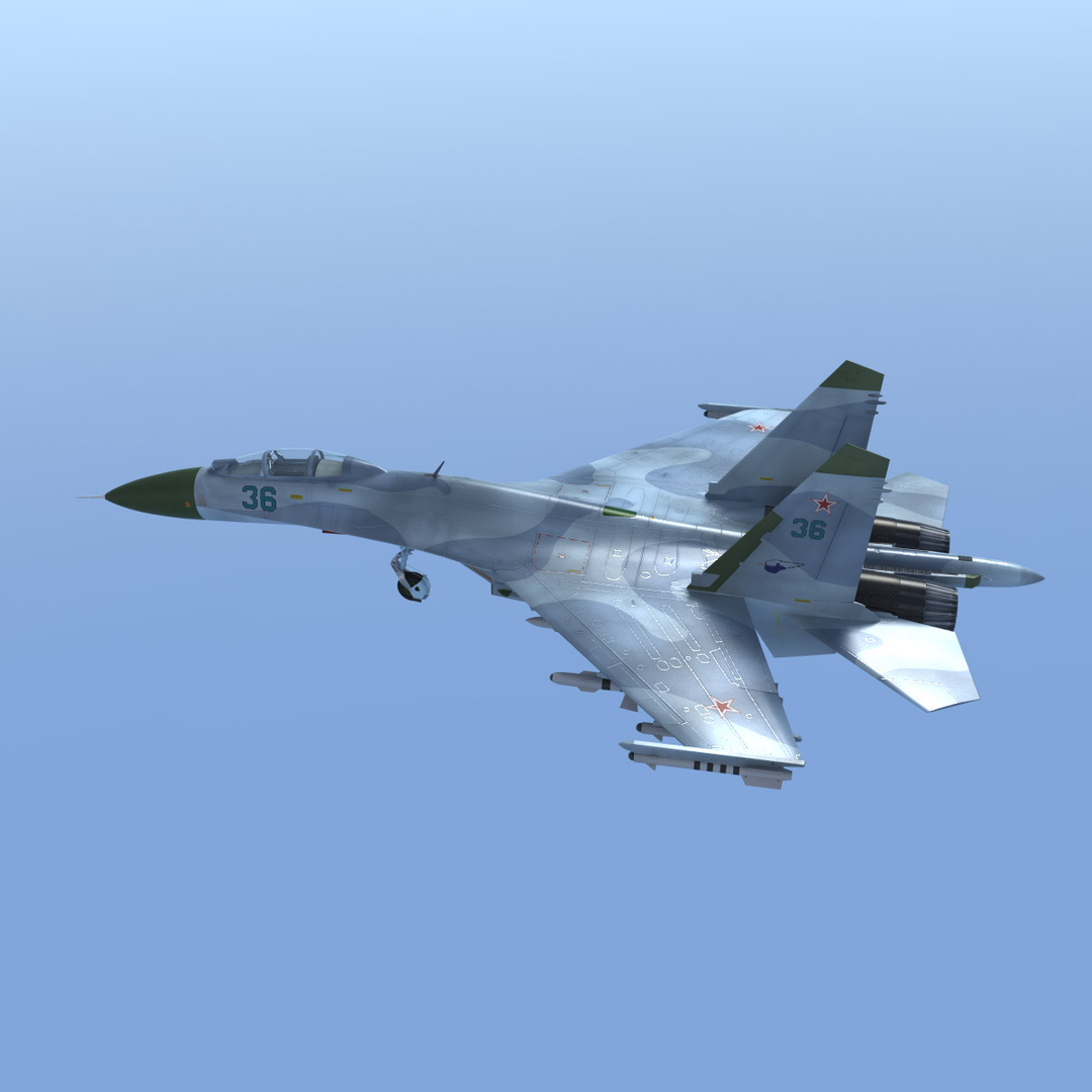 3D printed SU-27 Flanker scale 1/13.5 with equipment from MotionRC