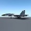 sukhoi su-27 sk flanker 3d model