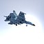 sukhoi su-27 sk flanker 3d model