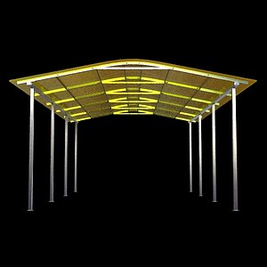 3ds max shelter parking