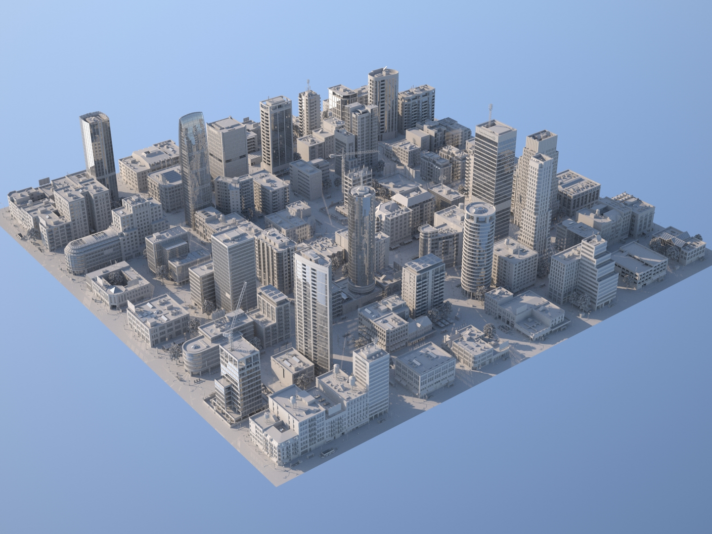 Downtown City Buildings 3D - TurboSquid 1168146