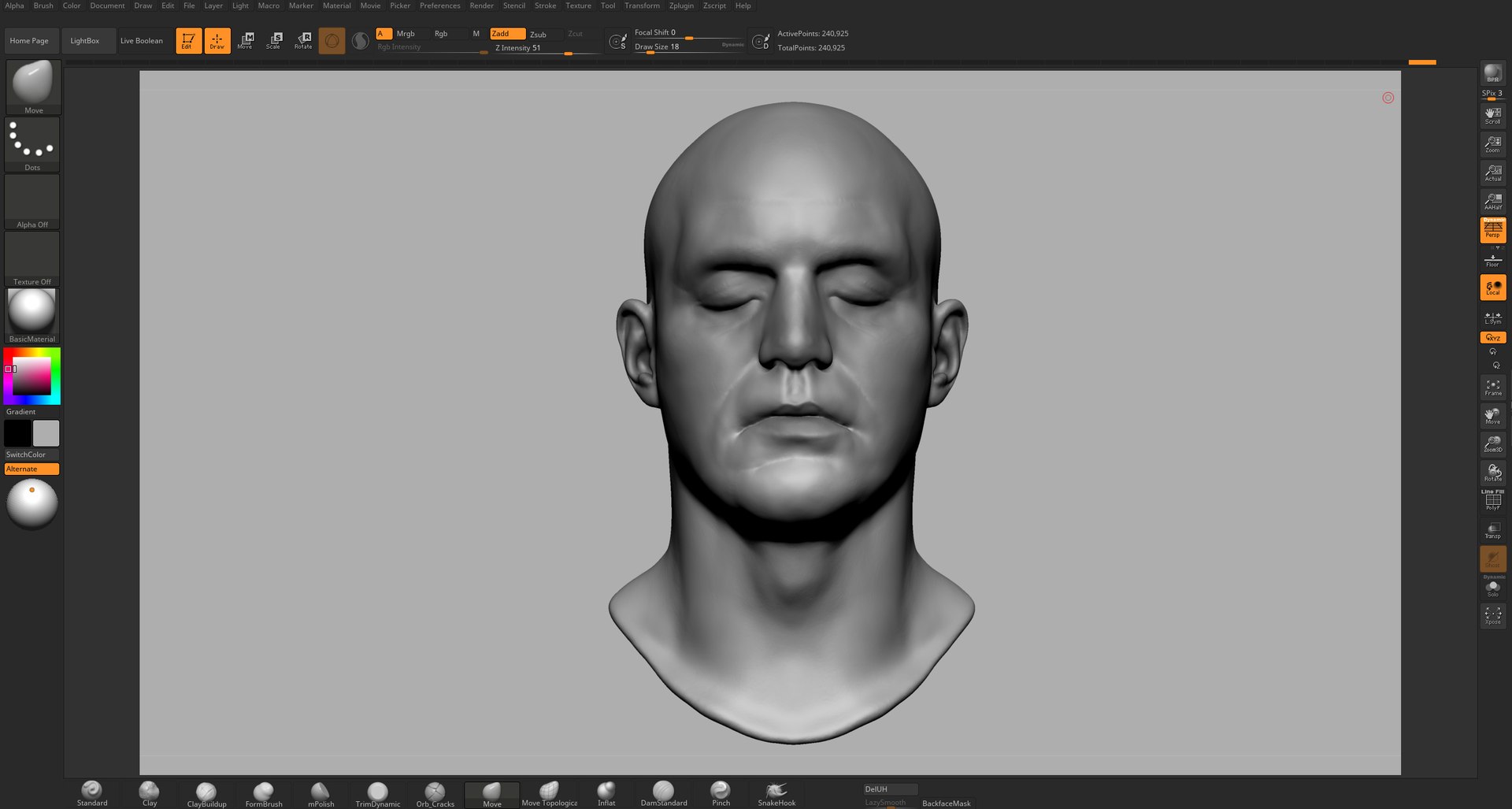 3D Base Male Head Model TurboSquid 1486357