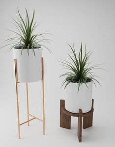 3D plant pot pottered model