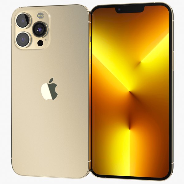 3D Apple iPhone 13 Pro Max Gold - TurboSquid 1788594