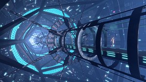 Sci Fi Corridor Bridge Tunnel
