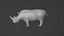 Modelo 3D de rinoceronte
