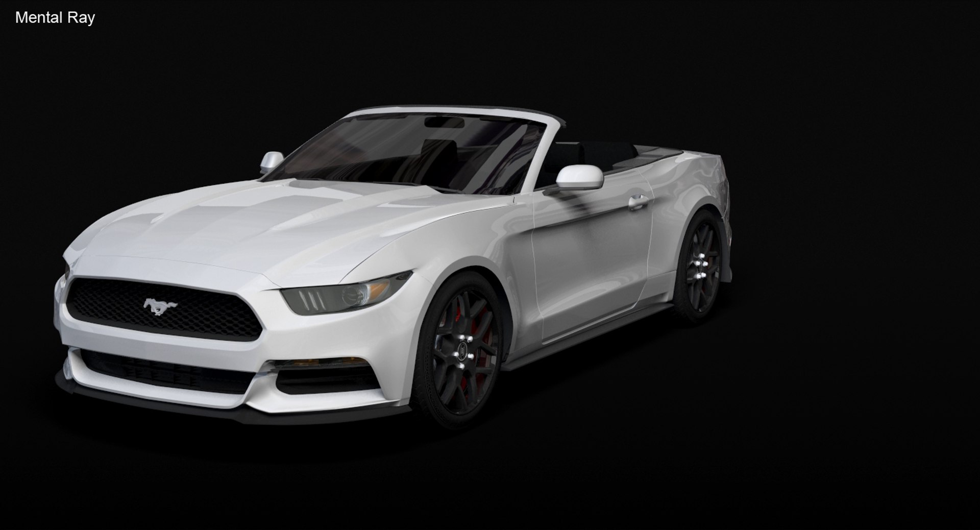 3d Model Mustang Convertible