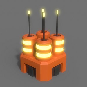 PBR Sci-Fi Building A11 3D