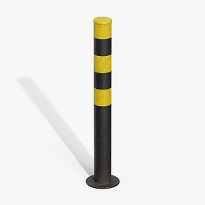 Bollard Post B 3D