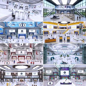 Big Congress Exhibition Lobby Centre Collection 8 in 1