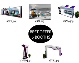 Booth Exhibition Stand c17 3D model