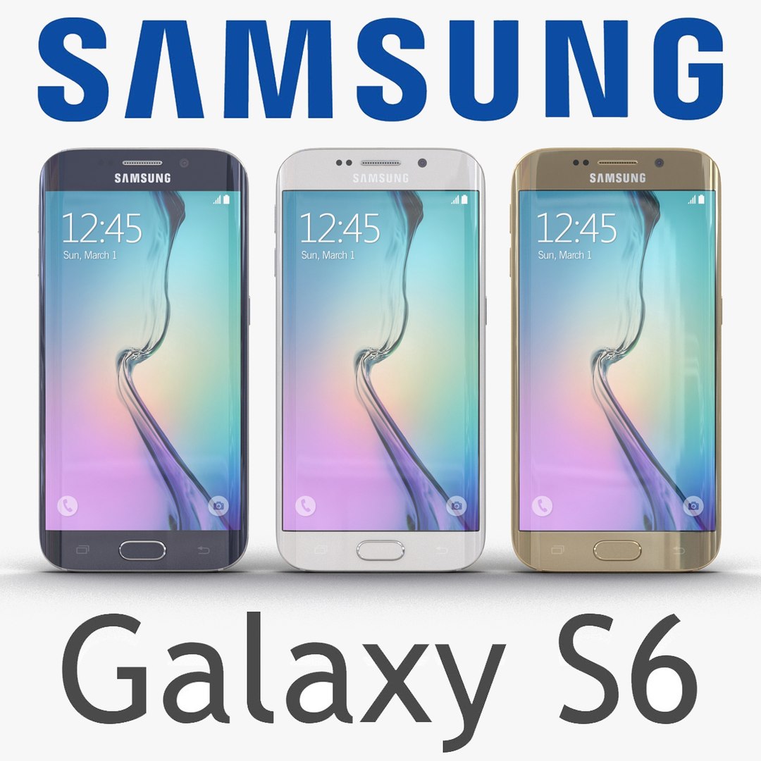 Samsung Galaxy S6 3D Models Set 3D model preview