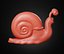 Snail cartoon overbite character style