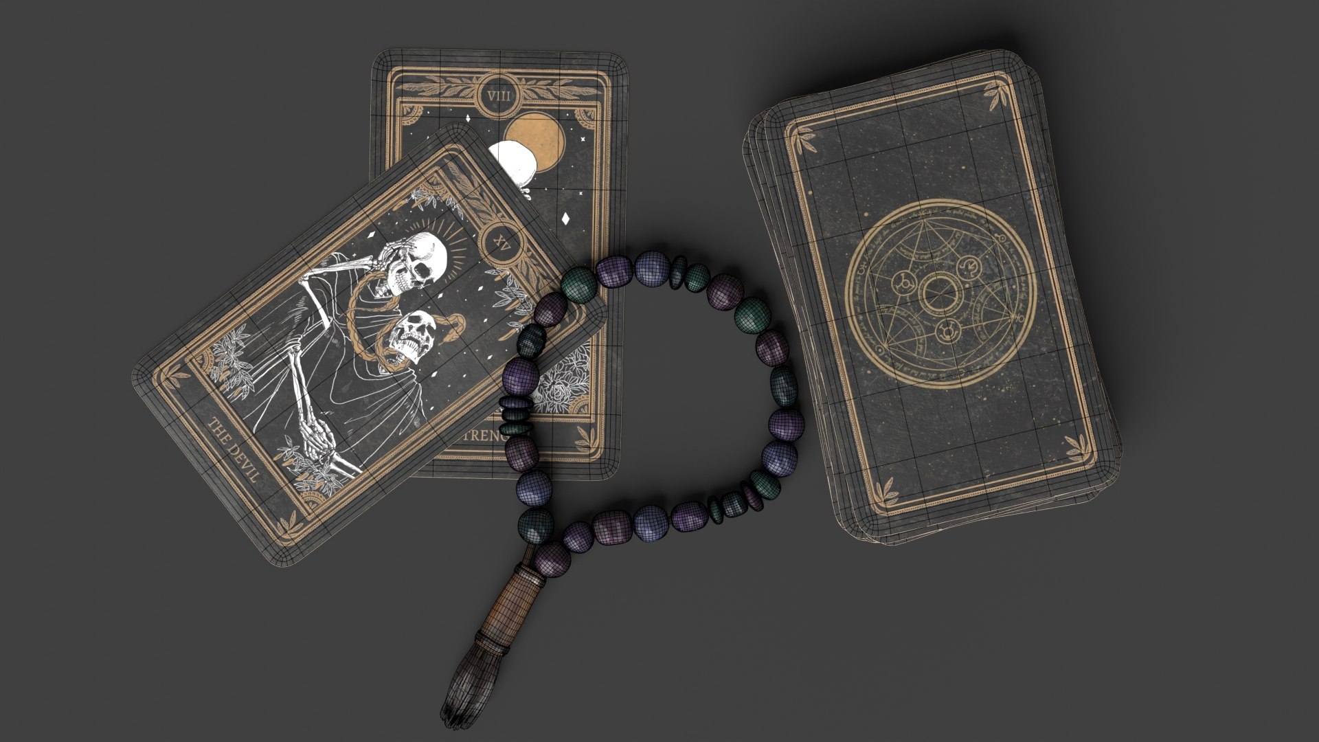 Tarot Cards and Beads 3D https://p.turbosquid.com/ts-thumb/We/72w4qg/Fx/wire_0007/jpg/1633537675/1920x1080/fit_q87/b392b8b72b382e14d8f7c6e66c96982823a1efde/wire_0007.jpg
