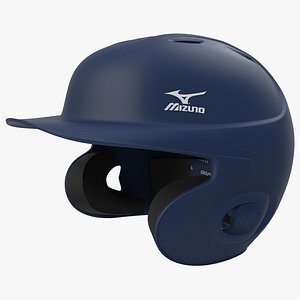 3d batting helmet 3 modeled model