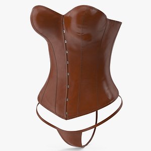 Leather Corset with Panties 3