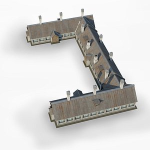 Agricultural Rural Industrial Building Sheepfold Cowshed 3D
