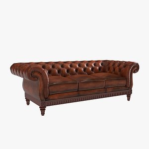 chesterfield couch 3d model