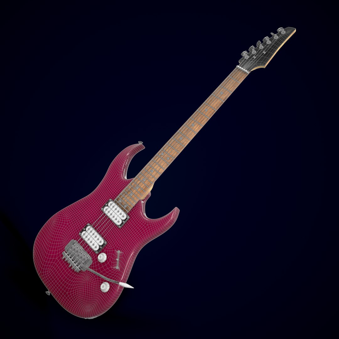 Electric Guitar Homage HEG-381 Model - TurboSquid 1783540