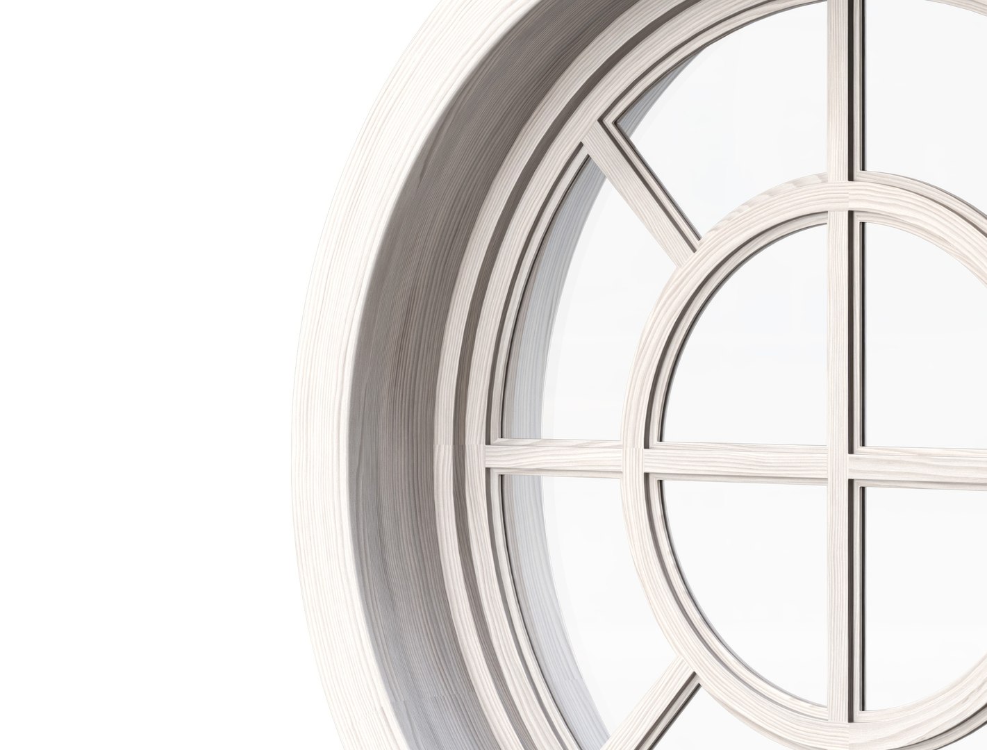 3D Wooden Round Window V1 - TurboSquid 2285040