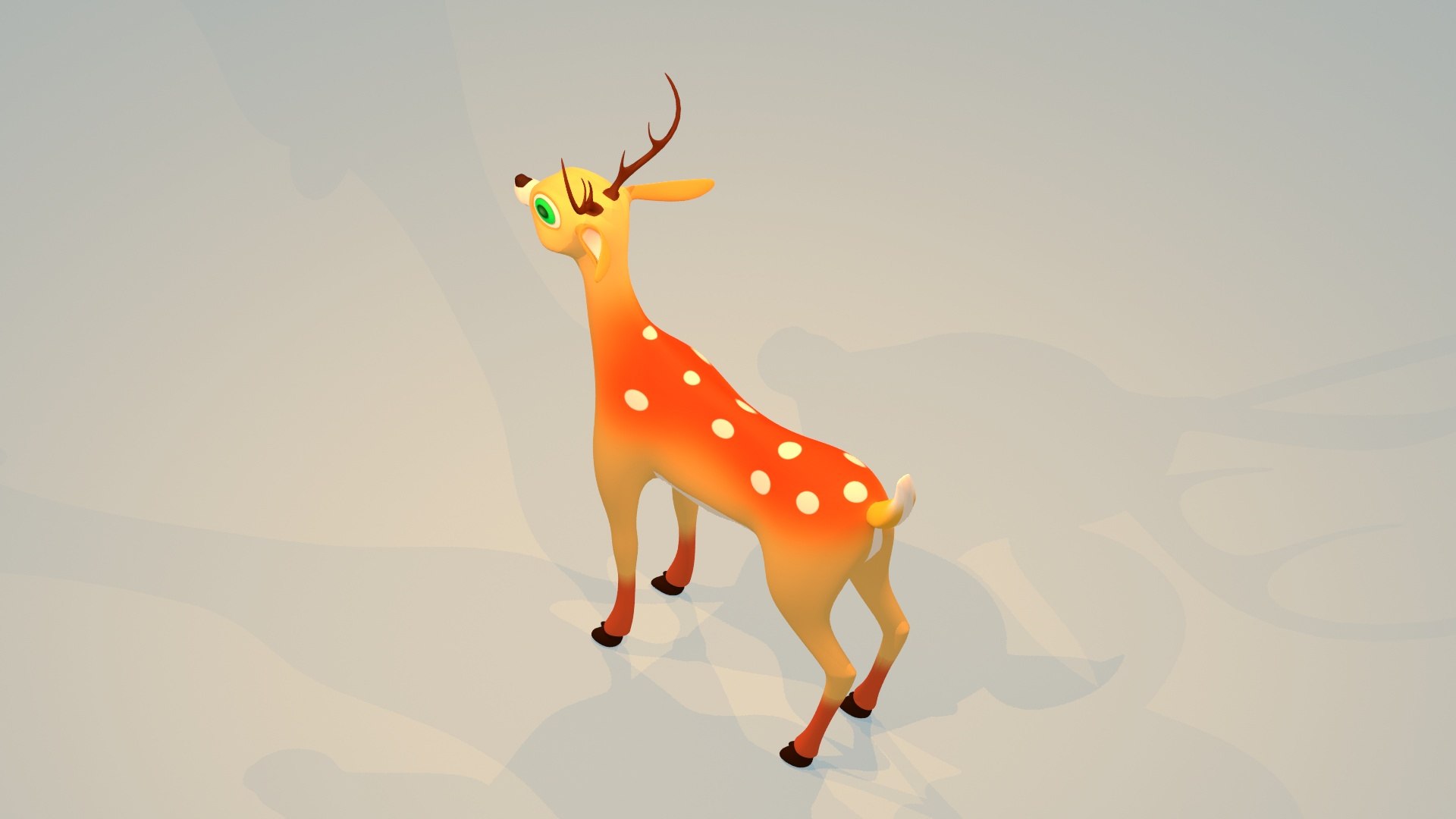 3D fawn cartoon model https://p.turbosquid.com/ts-thumb/We/Iqa8j0/MG/productshotimage14/jpg/1608160052/1920x1080/fit_q87/47f7b6ebfd5a799690b7ebf8edb09dc1b0a0335d/productshotimage14.jpg