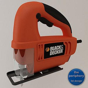 black decker handle jigsaw 3d model