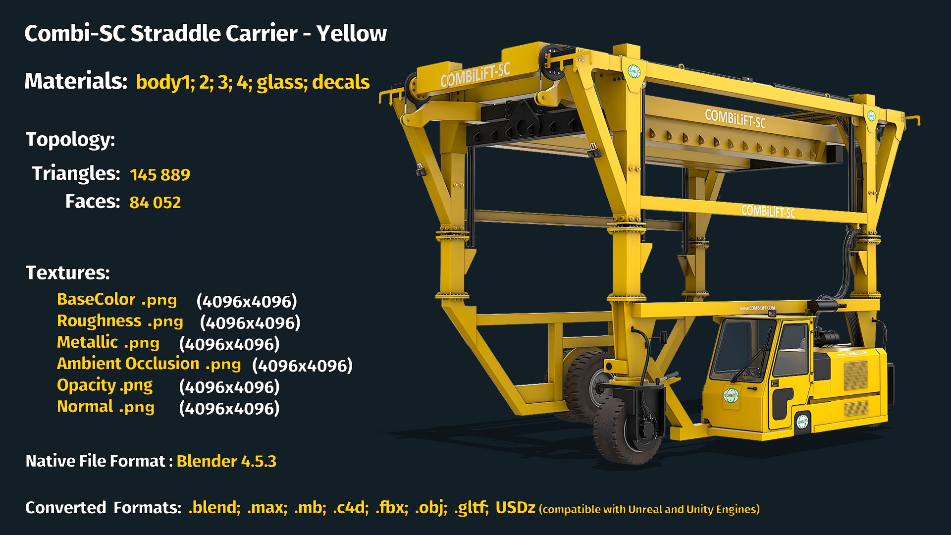 3D Combi-SC Straddle Carrier - Yellow https://p.turbosquid.com/ts-thumb/We/O0byfg/tg/info/jpg/1763671201/1920x1080/fit_q87/69edd581f9c58ec409a7ca3e0ac89fa37bdd94ab/info.jpg