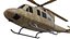 Helipuerto octogonal y helicóptero militar