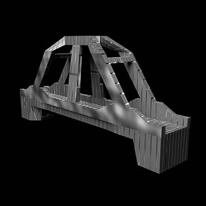 3D model Low poly Bridge