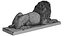 Stone Lion Sculpture Set