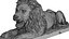 Stone Lion Sculpture Set