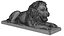Stone Lion Sculpture Set