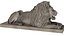 Stone Lion Sculpture Set