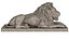 Stone Lion Sculpture Set
