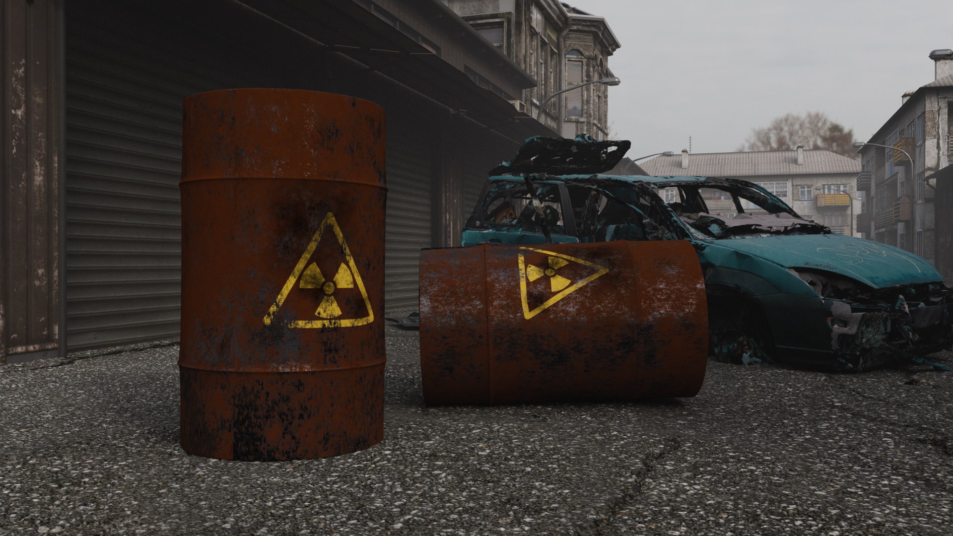 ArtStation - Street garbage bags set for