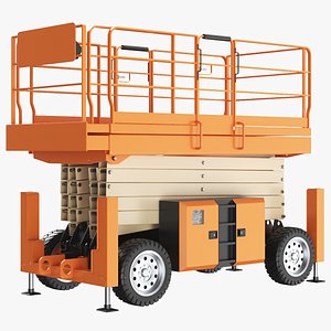 Detailed Scissor Lift Closed