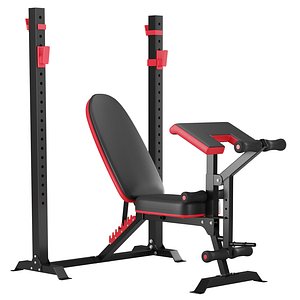 3D Multi-function strength trainer sit up bench