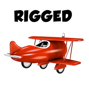 simple rigged cartoon obj