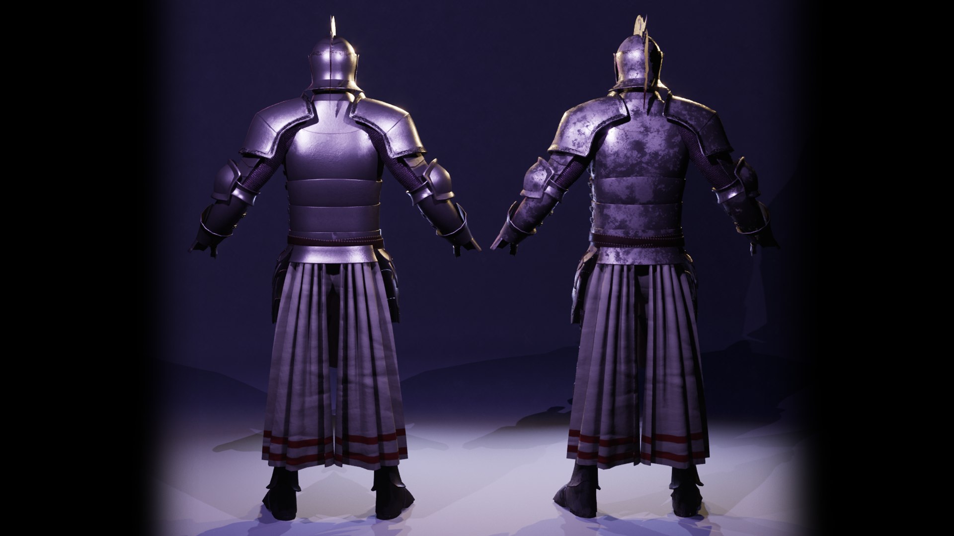 3D Game Ready Silver Armor Low-poly 3D Model - TurboSquid 1968534