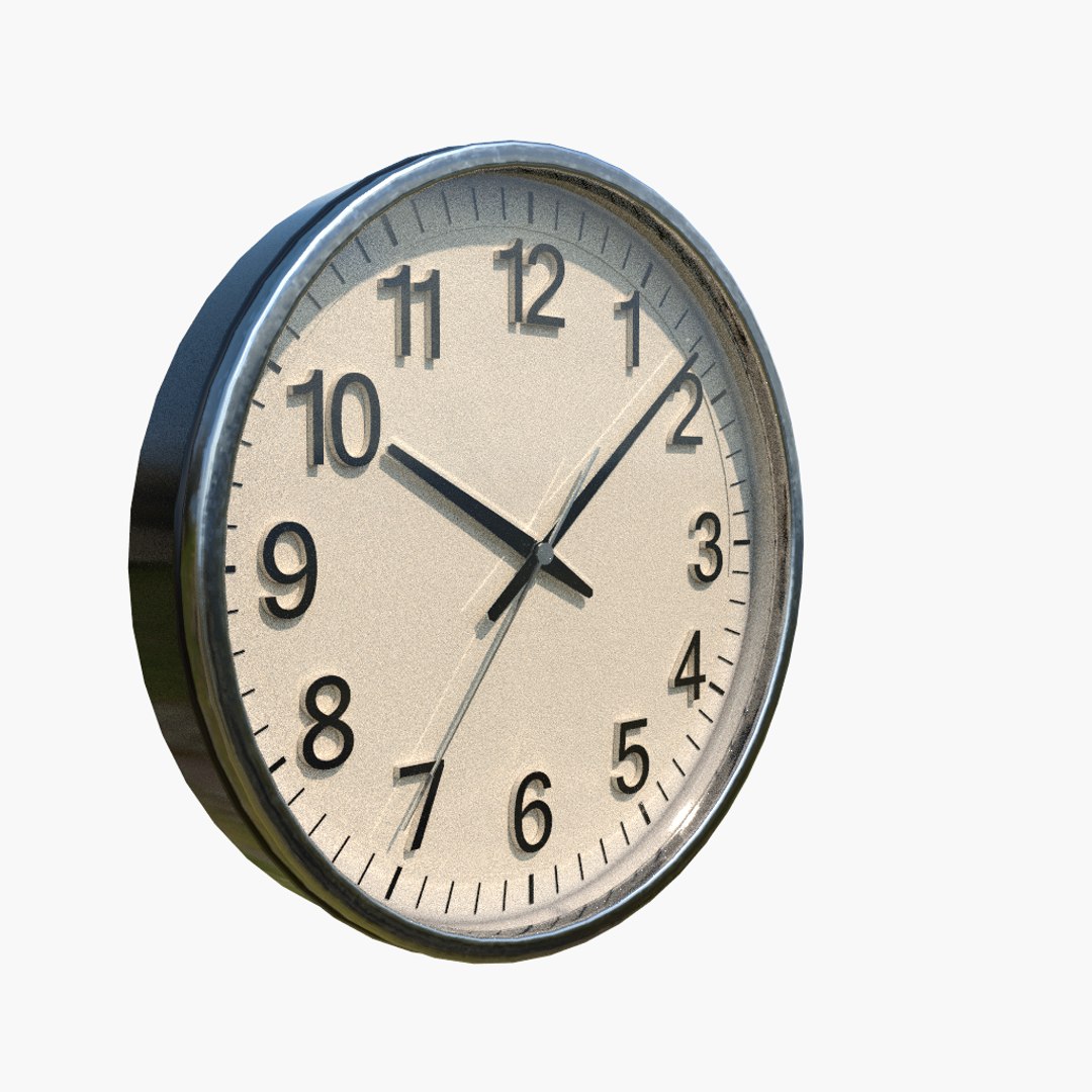3D model school clock pbr - TurboSquid 1408270